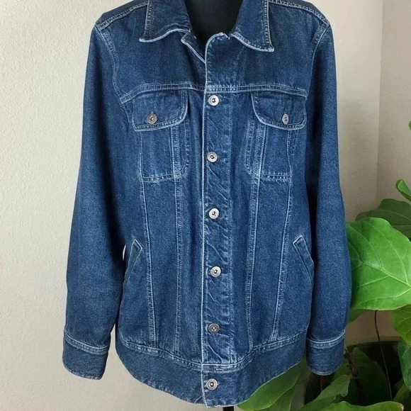 Tommy Hilfiger Women’s Blue Jean Denim Jacket Size 1X - Picture 1 of 16